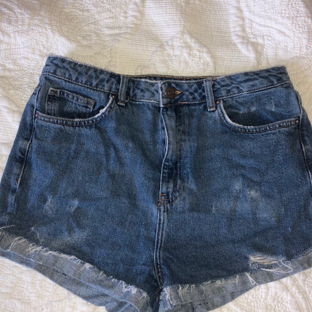 High Waisted Mom Jean Shorts